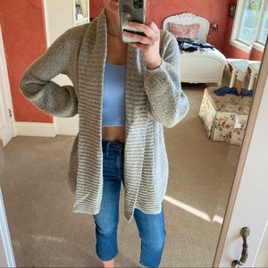 Long knit sweater
